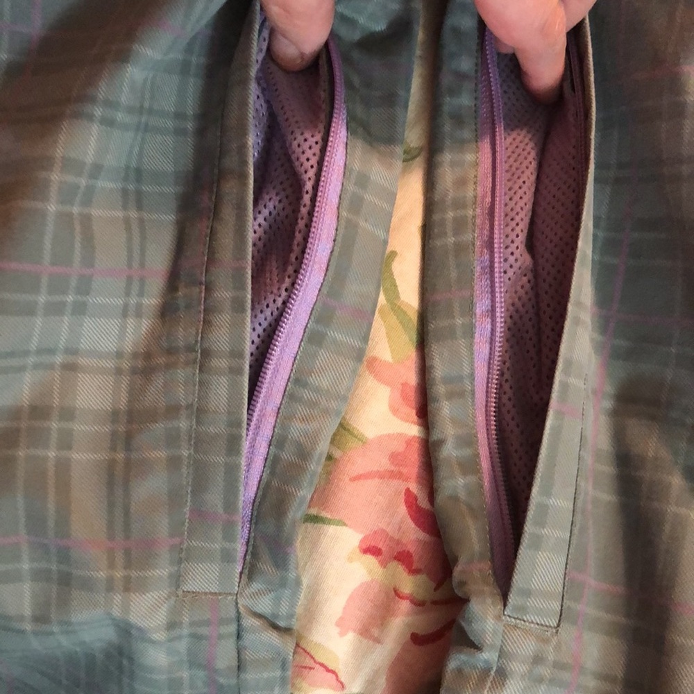 EMPYRE 10,000mm Size Small Snow Ski Snowpants Plaid Gray Purple $159 NEW - Picture 10 of 16